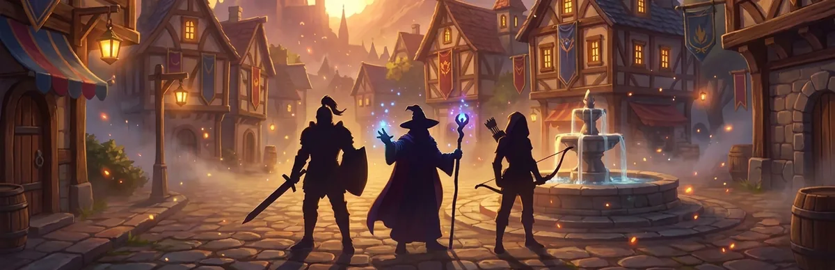 Town Heroes — Key art · textless